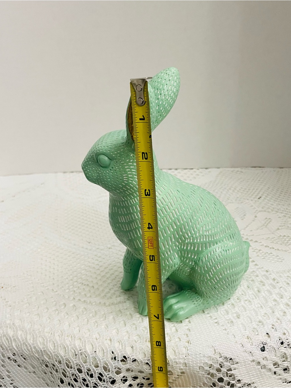 Mint Green Decorative Rabbit Figurine